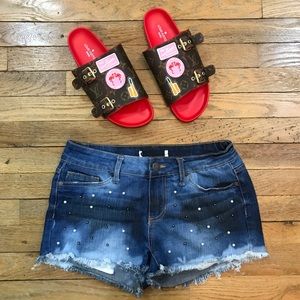 Festival Distressed Cut Off Jean Shorts